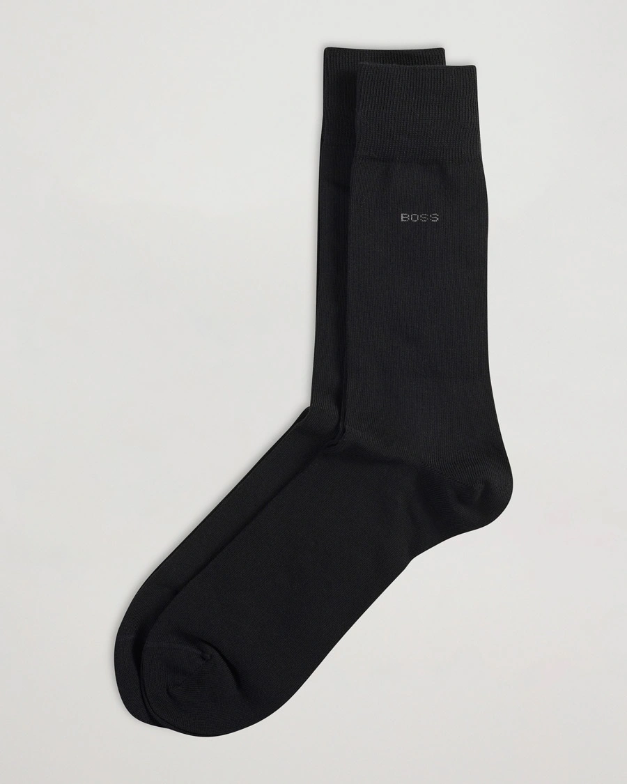BOSS BLACK 2-Pack RS Uni Socks Black – Black