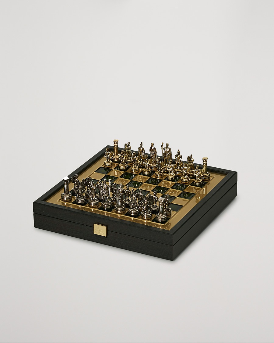 Manopoulos Greek Roman Period Chess Set Green – Green