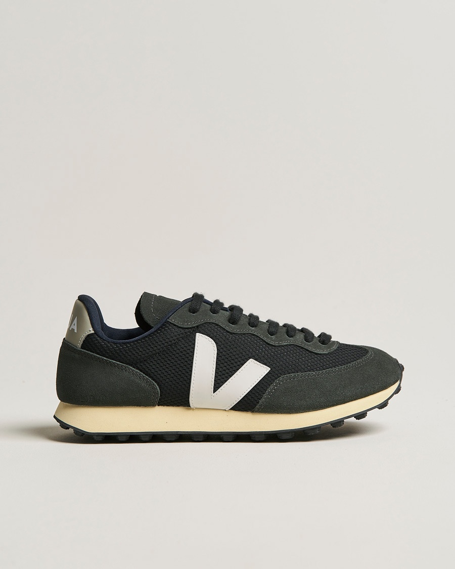 Men | Running Sneakers | Veja | Rio Branco Running Sneaker Black/White Oxford White