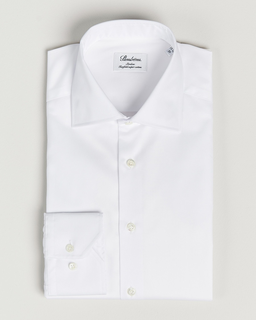 Stenströms Slimline Cut Away Shirt White – White