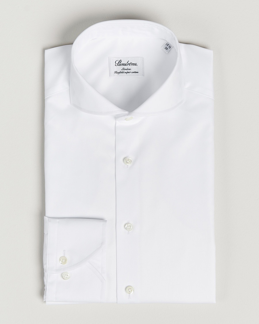 Stenströms Slimline Extreme Cut Away Shirt White – White
