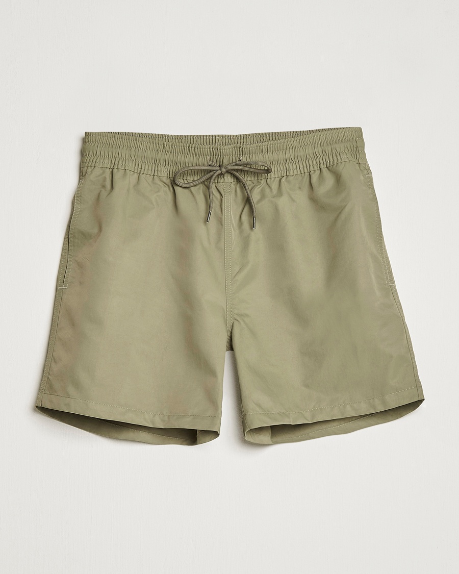 Colorful Standard Classic Organic Swim Shorts Dusty Olive – Green