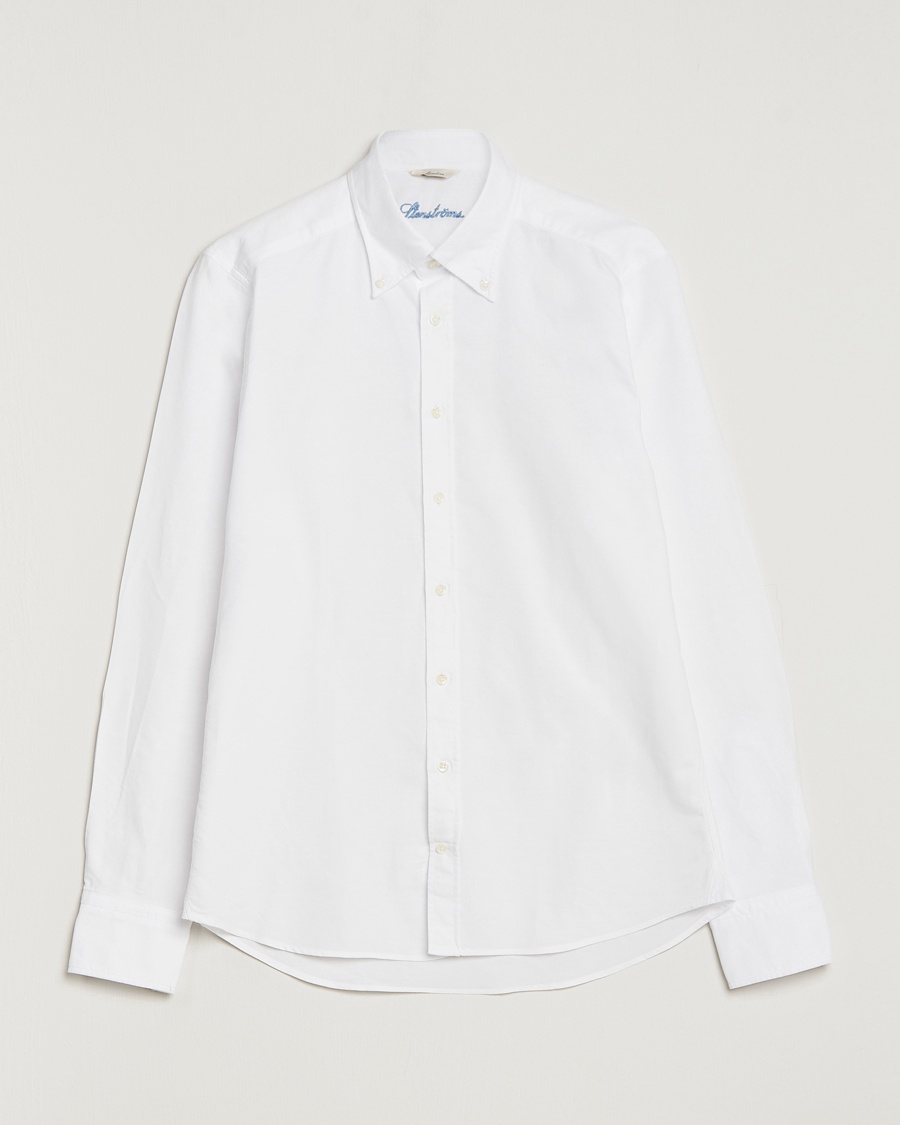Stenströms Slimline Oxford Shirt White – White