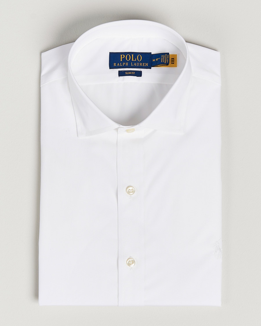 Men | | Polo Ralph Lauren | Slim Fit Poplin Cut Away Dress Shirt White