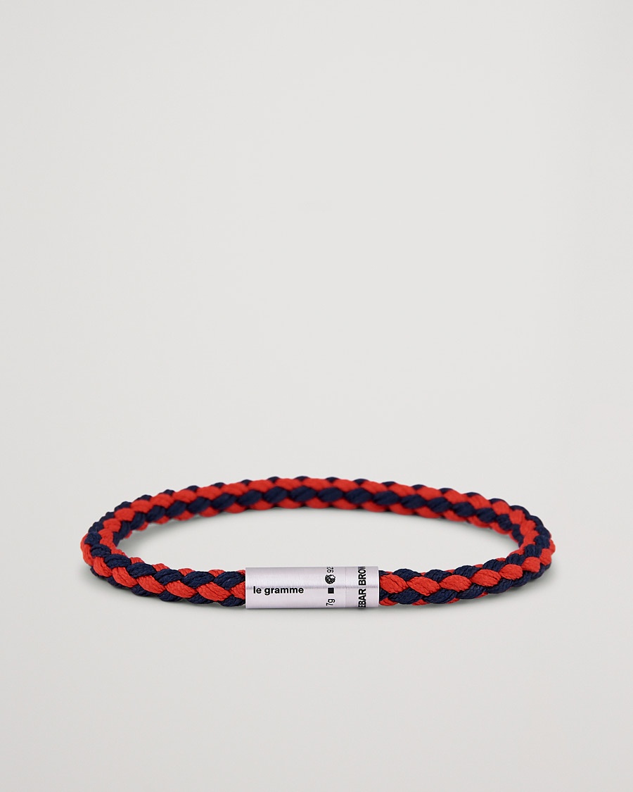 LE GRAMME X Orlebar Brown Nato Bracelet Navy/Red – Blue