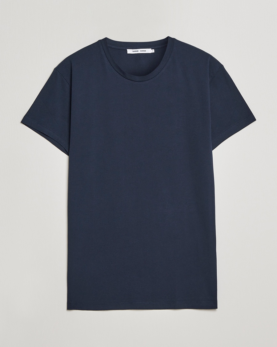 Samsøe Samsøe Kronos Crew Neck Tee Total Eclipse – Blue