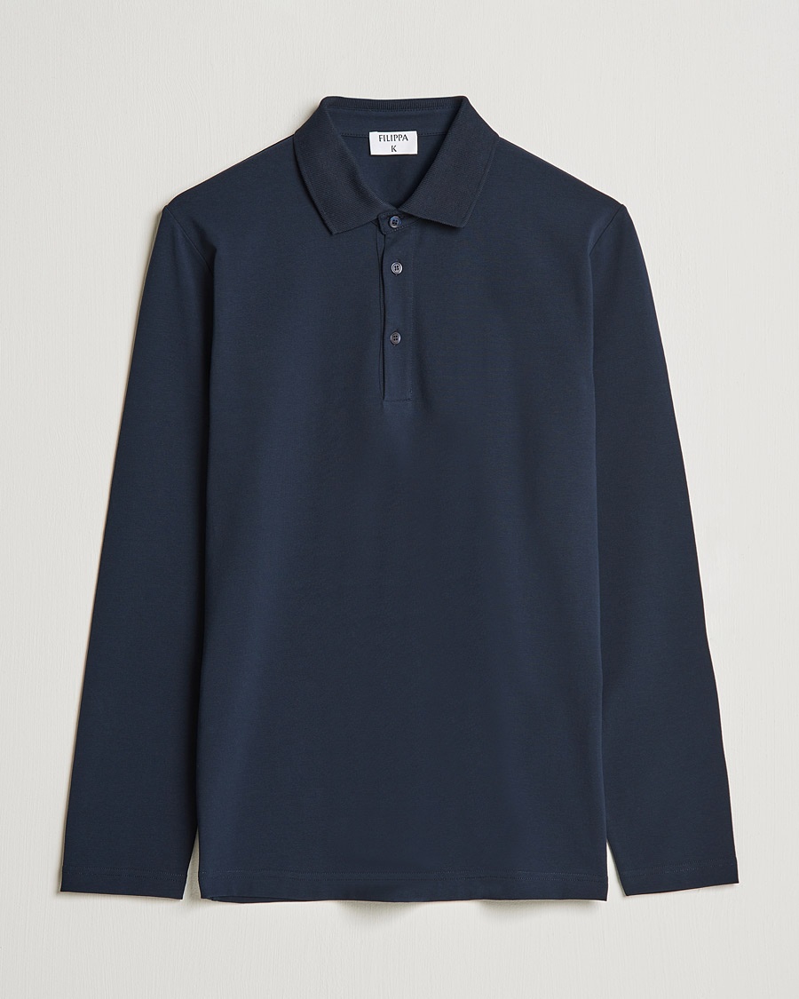 Filippa K Luke Lycra Poloshirt Navy – Blue