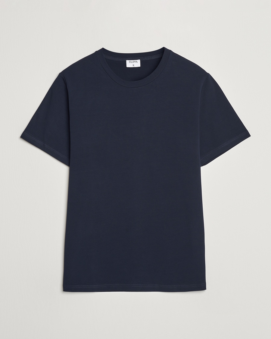 Filippa K Soft Lycra Tee Navy – Blue