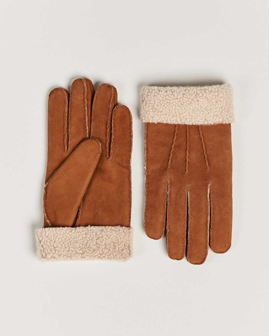 Hestra Bernard Lambskin Suede Glove Cognac – Brown
