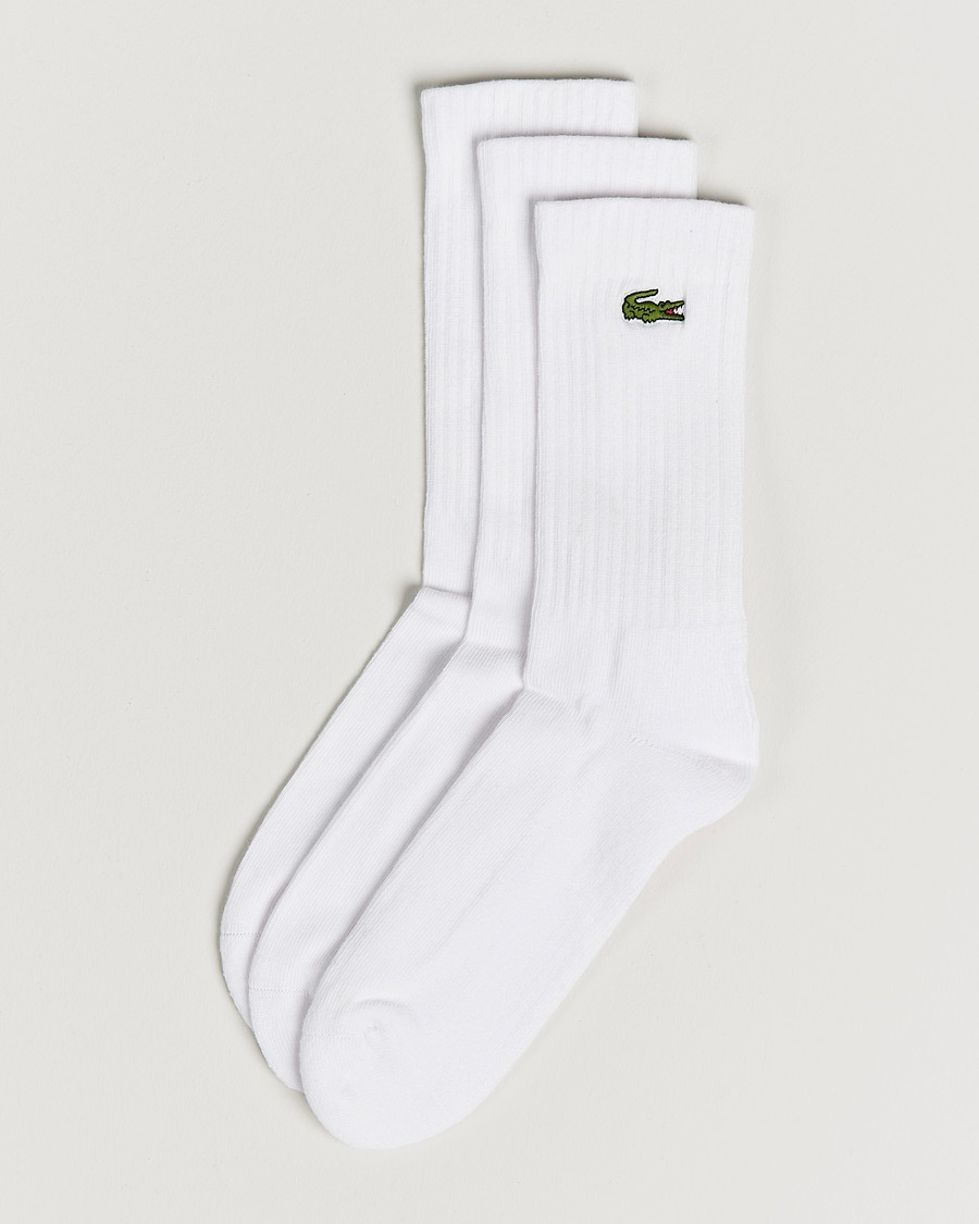 Lacoste Sport 3-Pack Sport Socks White – White