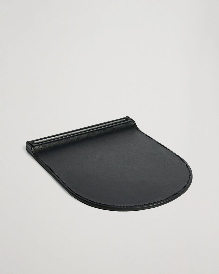 Ralph Lauren Home Brennan Leather Mouse Pad Black – Black