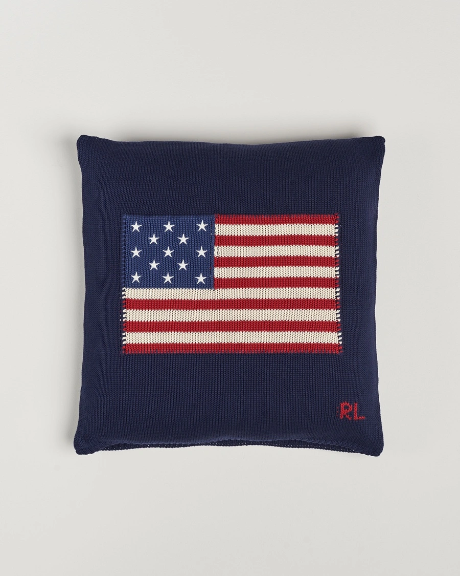 Ralph Lauren Home RL Flag 50x50 cm Throw Pillow Navy – Blue