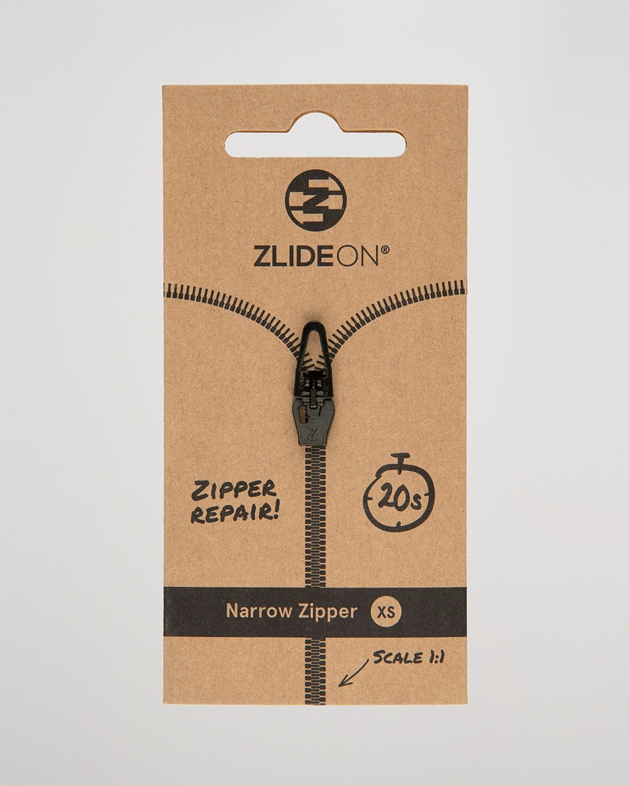 ZlideOn Narrow Zipper Black XS – Black