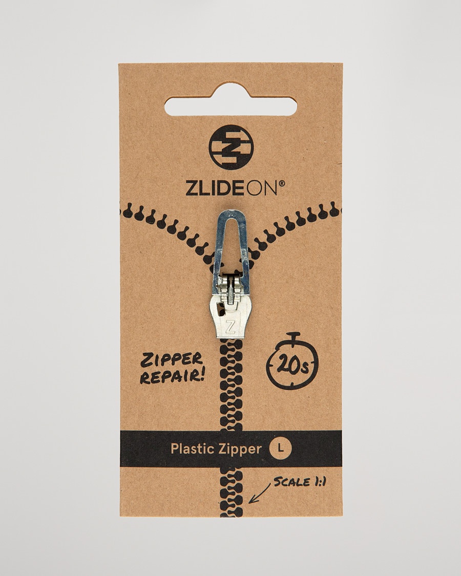 ZlideOn Normal Plastic Zipper Silver L – Silver