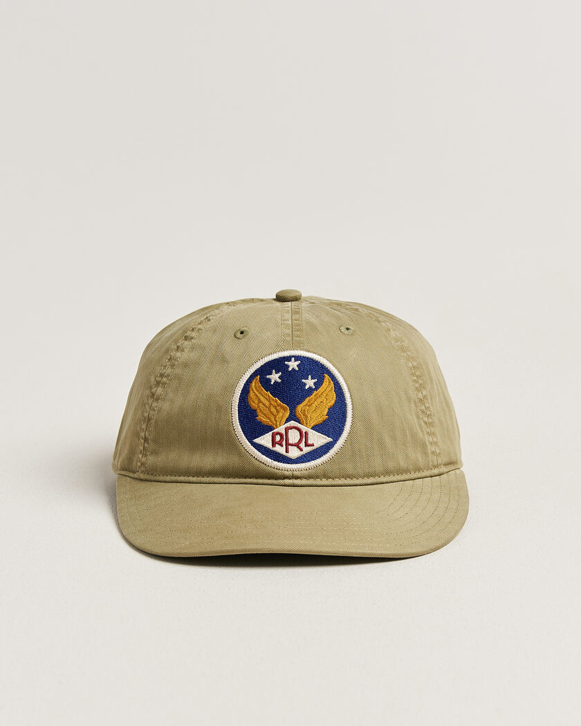 RRL Garment Dyed Ball Cap Beige – Green