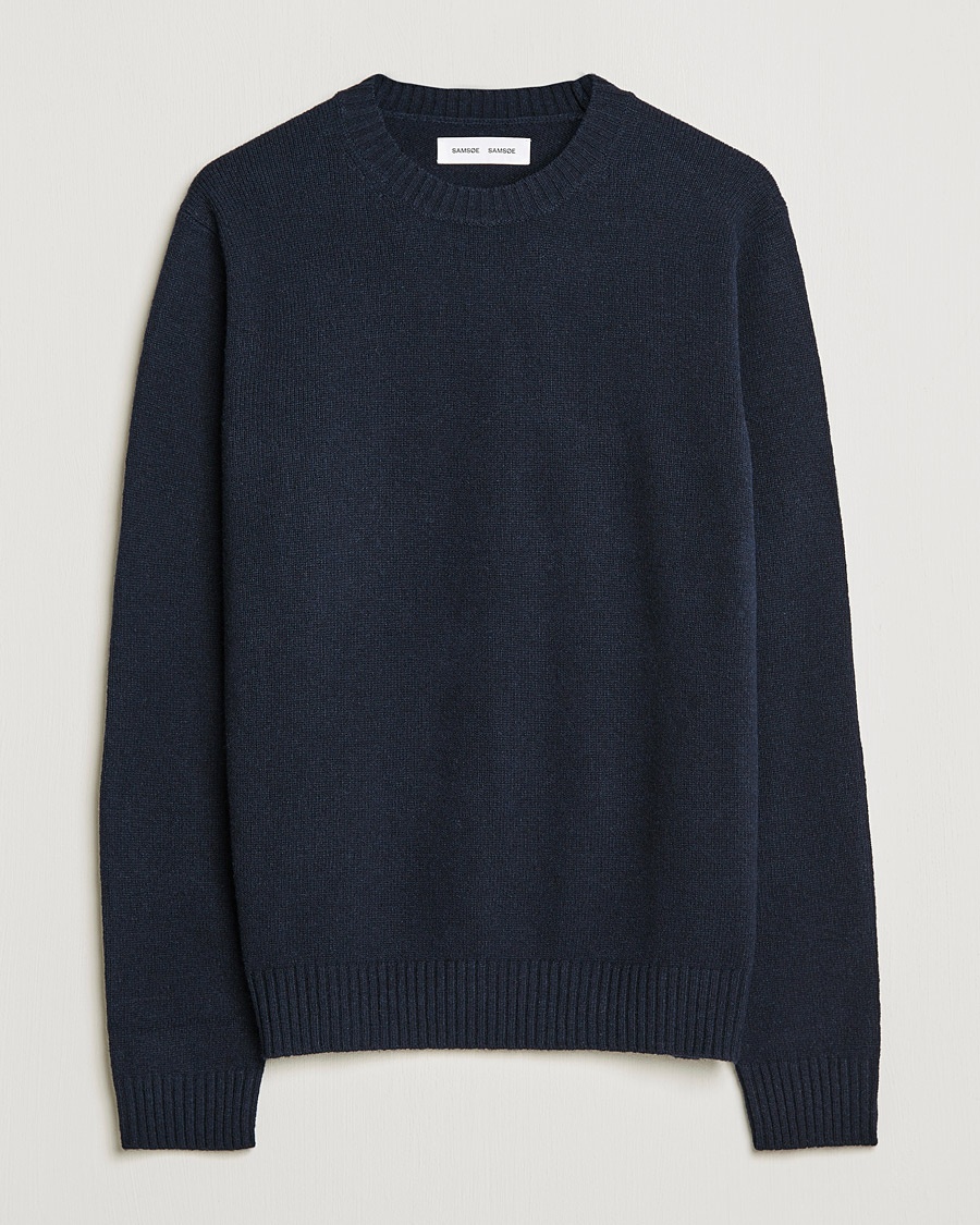 Samsøe Samsøe Sylli Wool Crew Neck Salute Navy – Blue