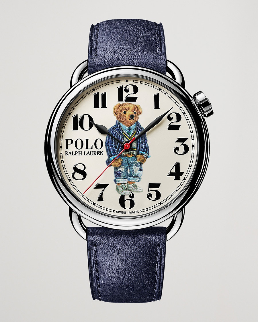 Polo Ralph Lauren 42mm Automatic Cricket Bear White Dial – Blue