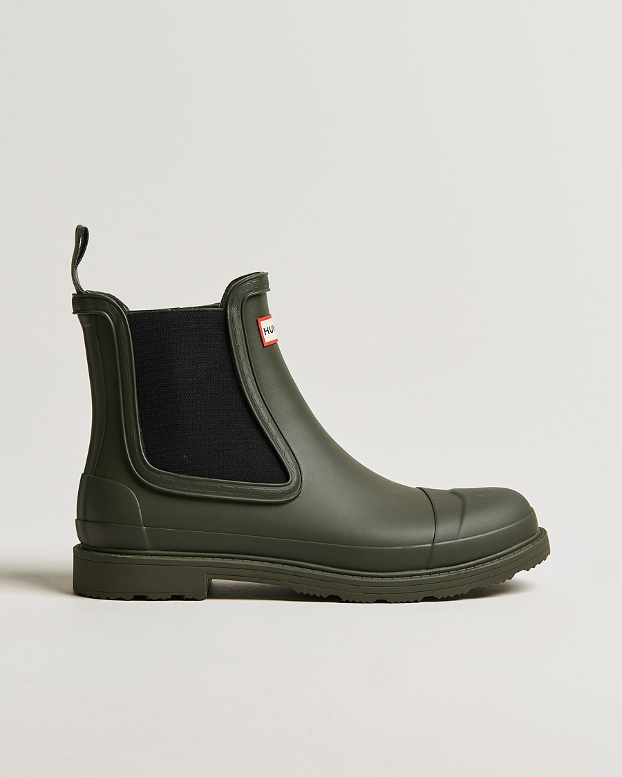 Hunter Boots Commando Chelsea Boot Dark Olive – Green