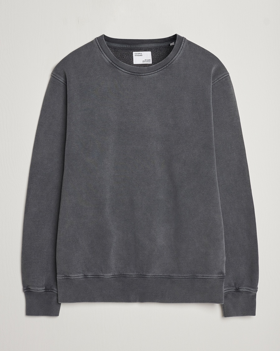 Men | Clothing | Colorful Standard | Classic Organic Crew Neck Sweat Faded Black