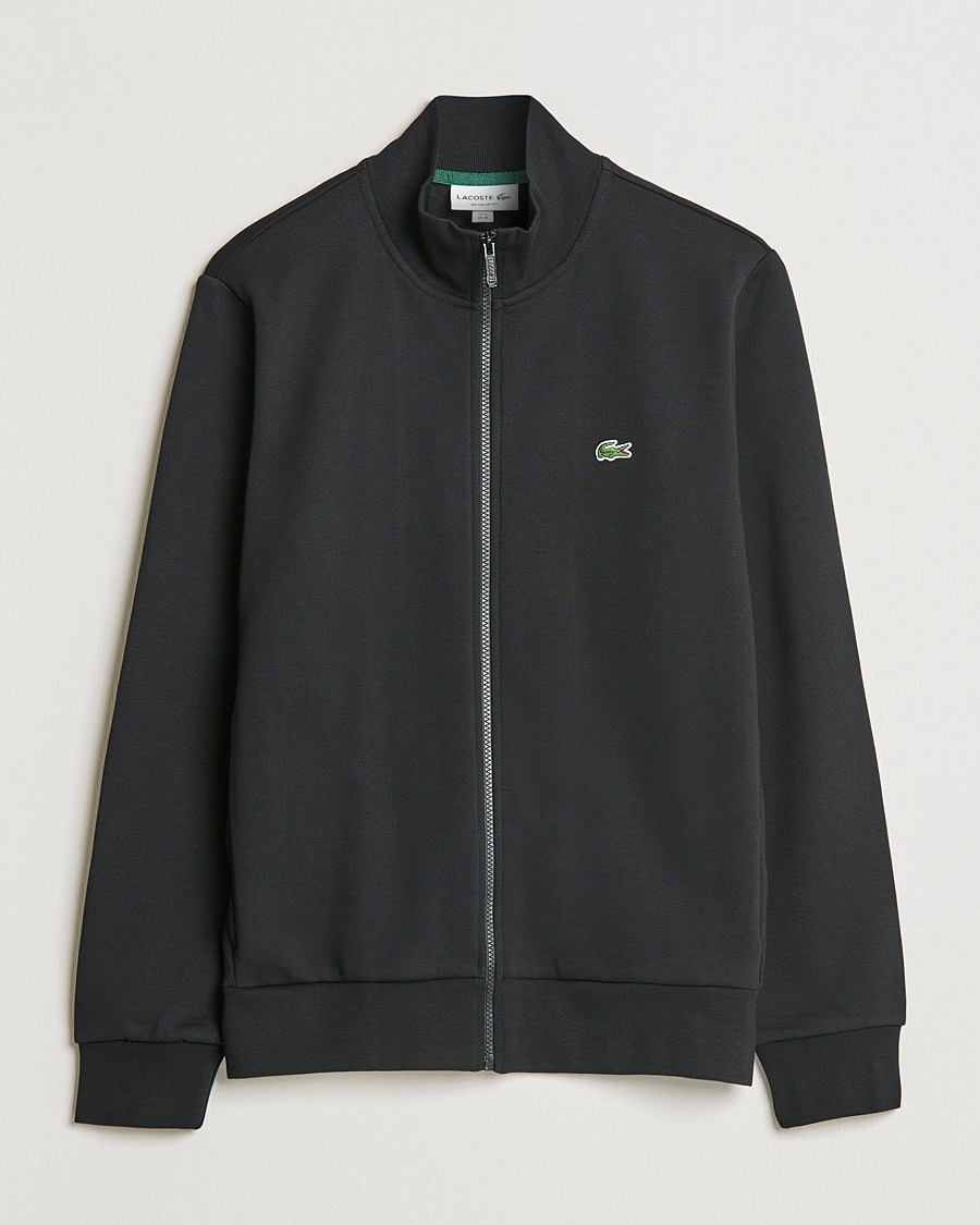 Lacoste Full Zip Sweater Black – Black
