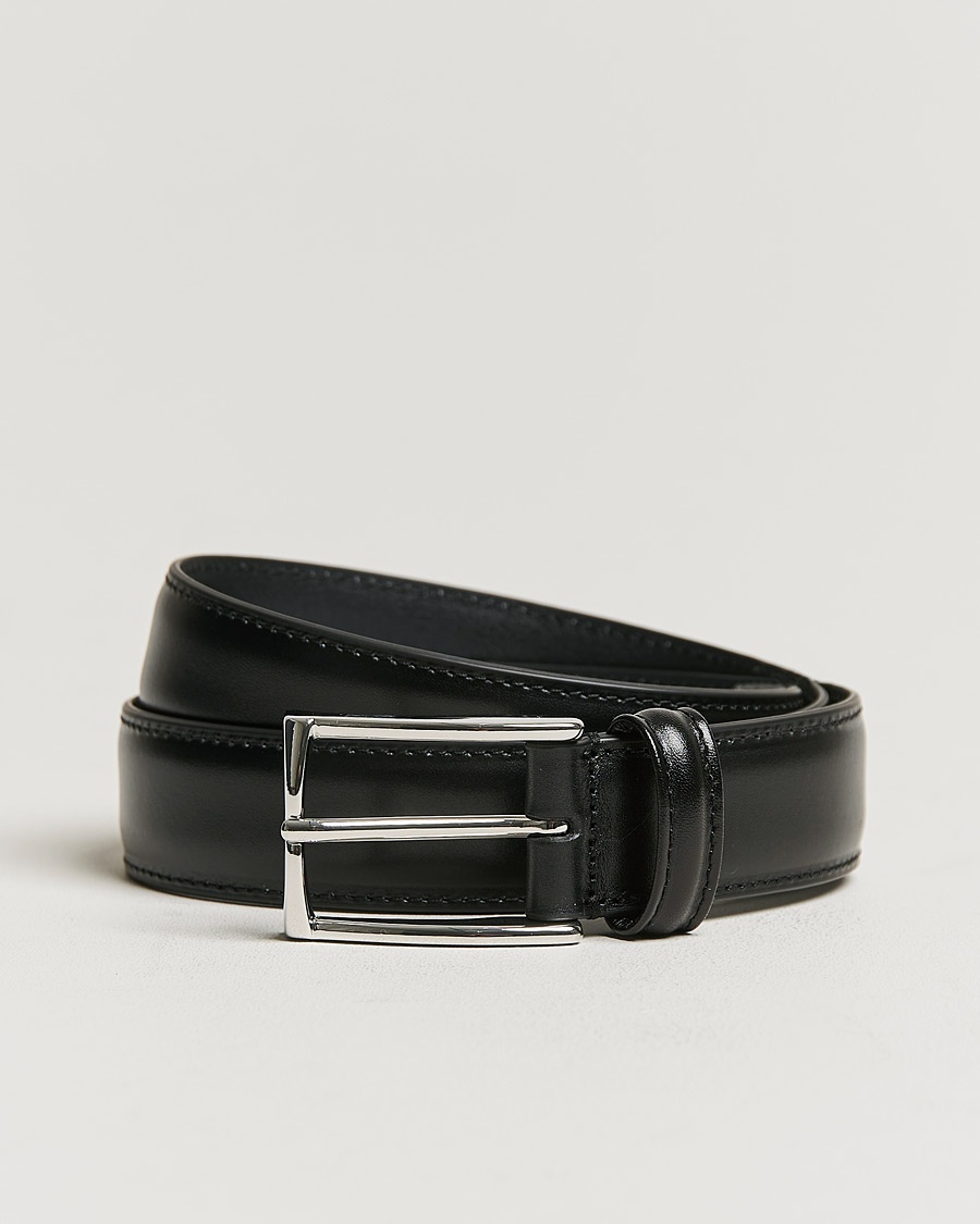 Anderson's Leather Suit Belt 3 cm Black – Black