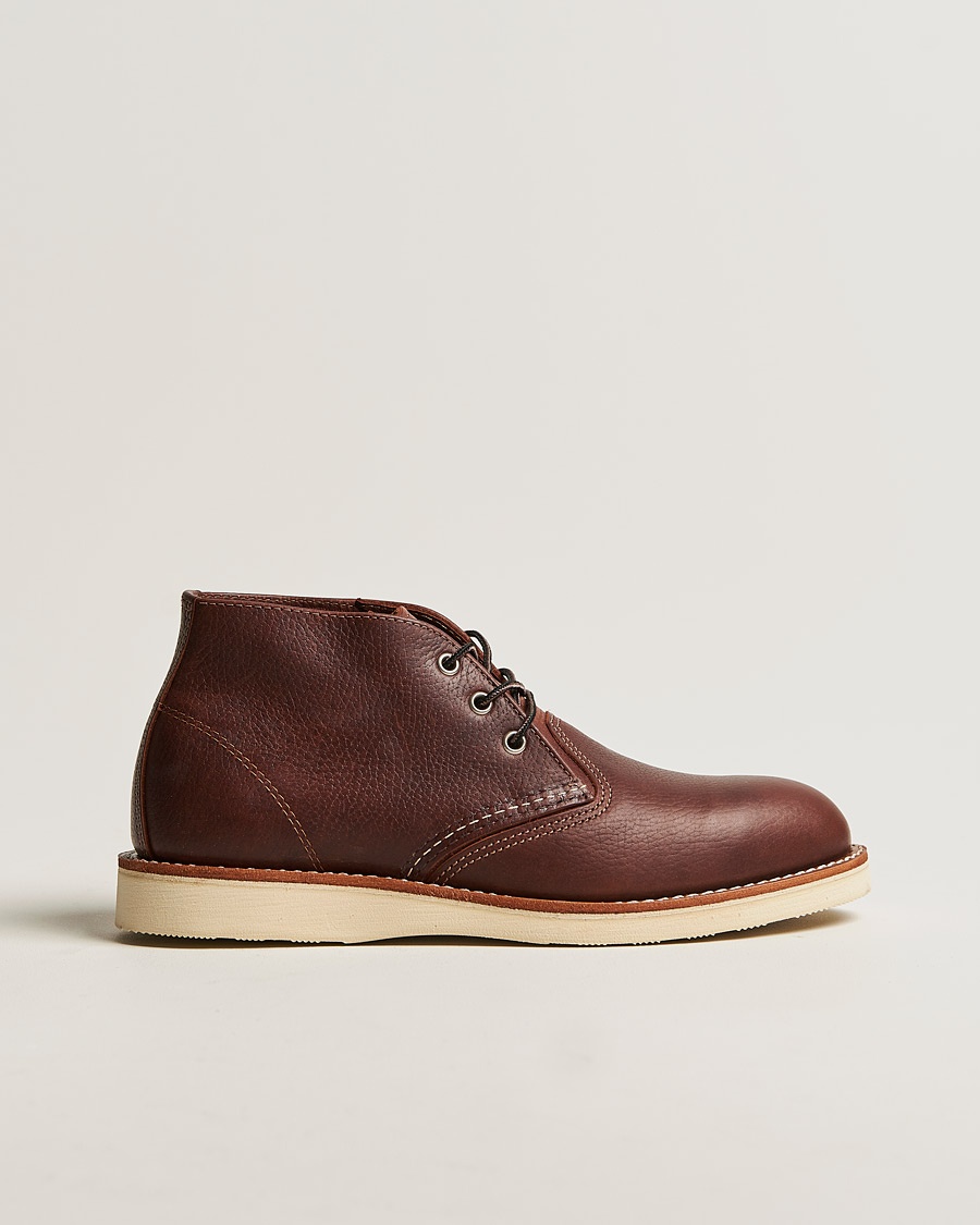 Red Wing Shoes Work Chukka Briar Oil Slick Leather – Brown