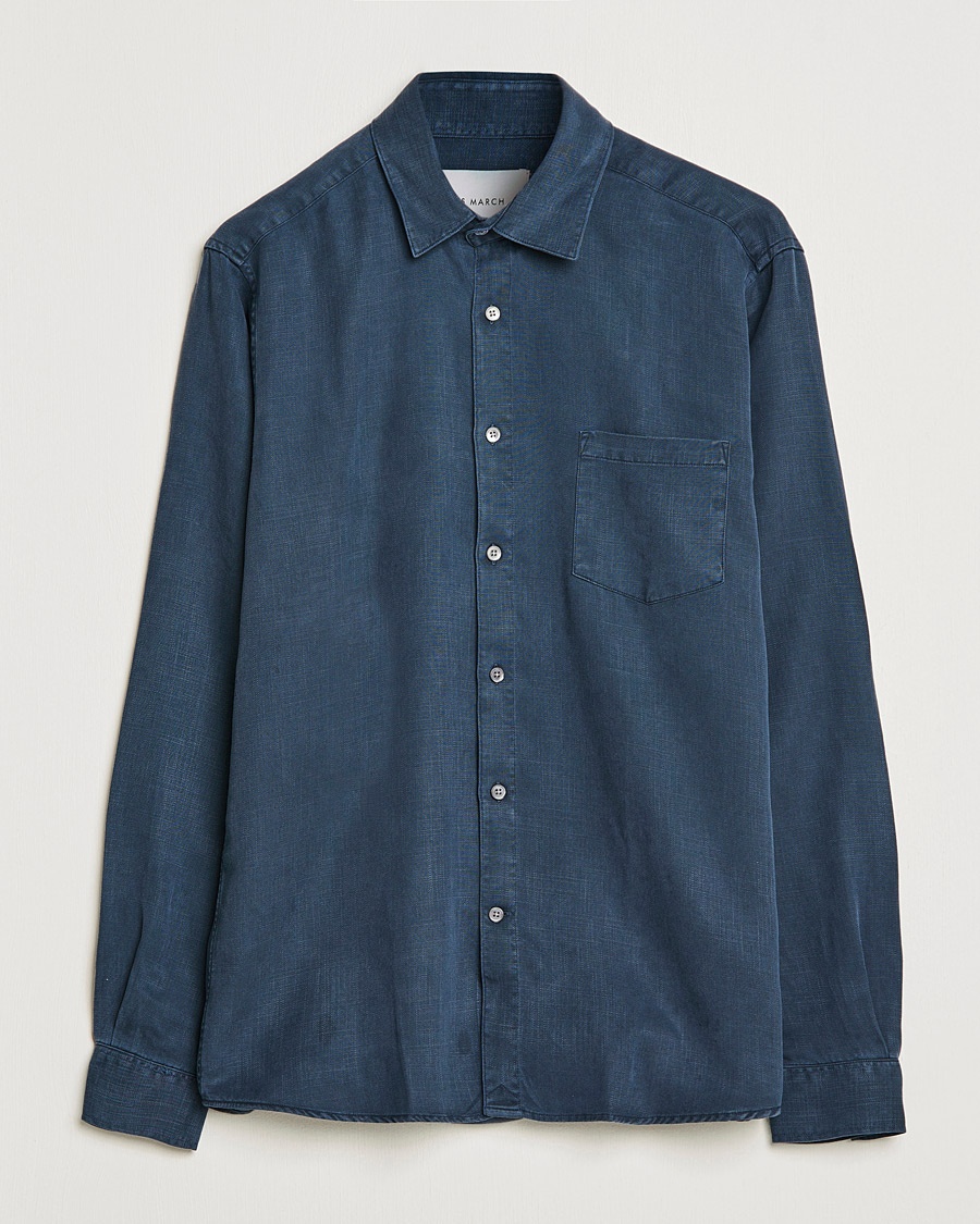 Men | A Day's March | A Day's March | Daintree Tencel Shirt Navy