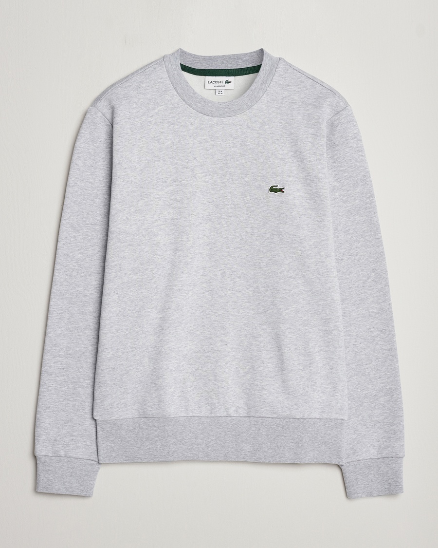 Lacoste Crew Neck Sweatshirt Silver Chine – Grey