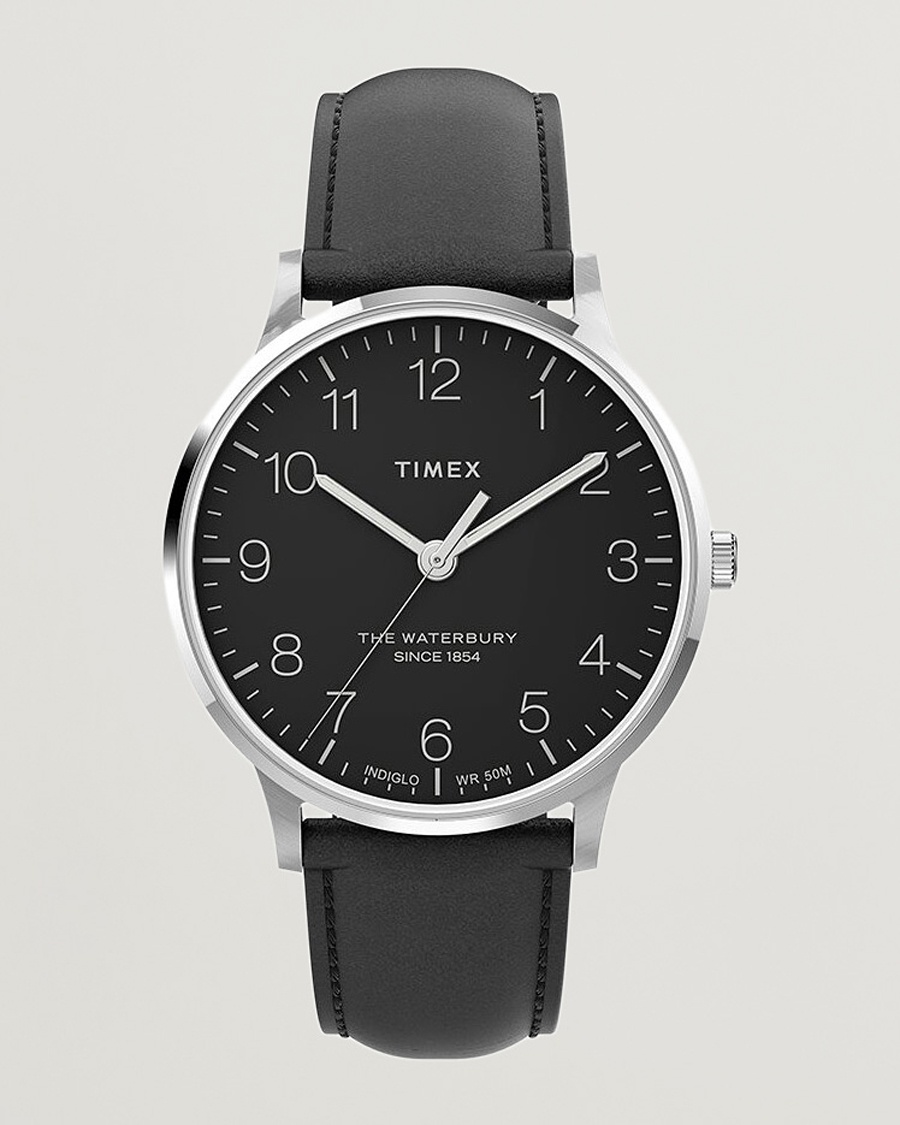 Timex Waterbury Classic 40mm Black Dial – Black