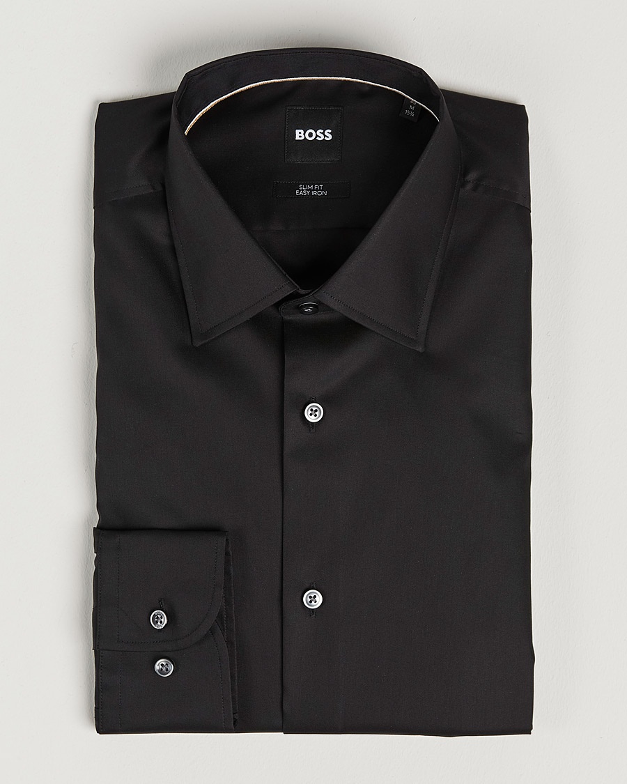 BOSS BLACK Hank Slim Fit Shirt Black – Black