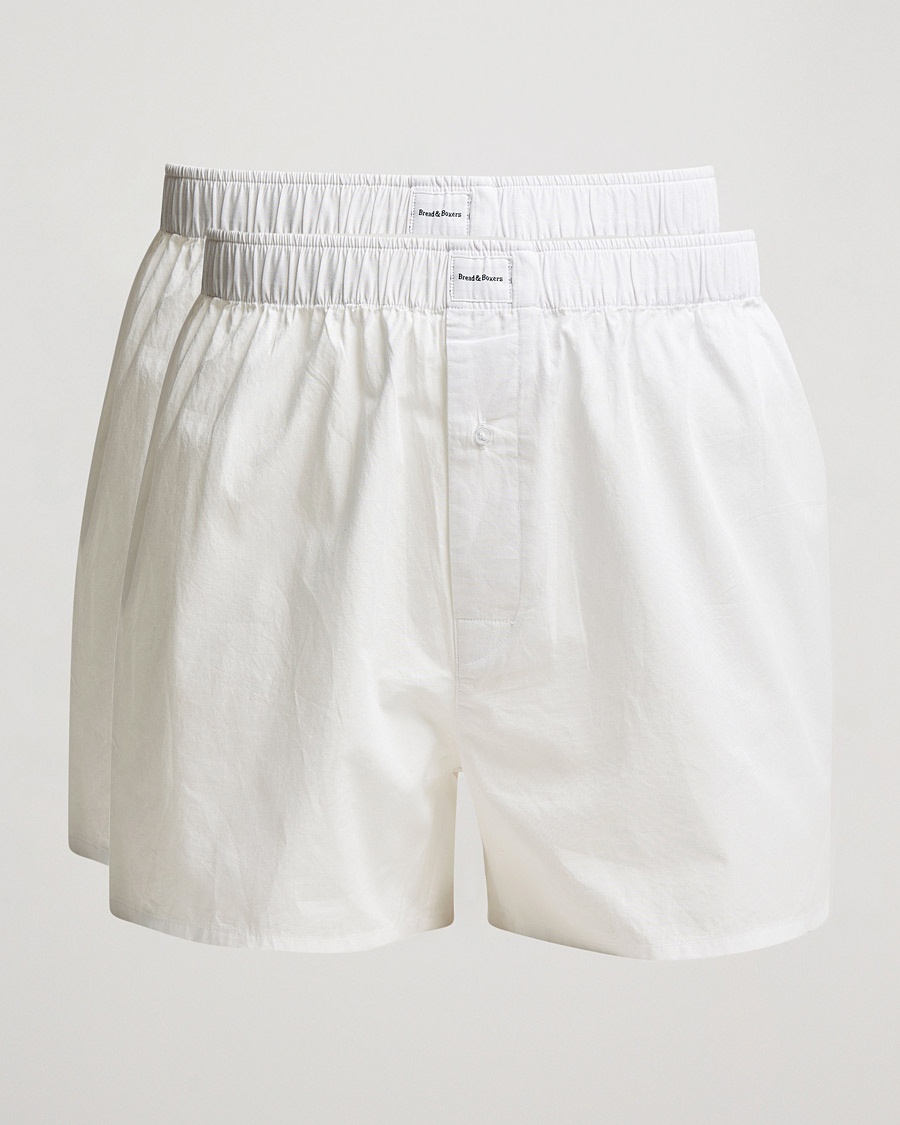 Bread & Boxers 2-Pack Boxer Shorts White – White