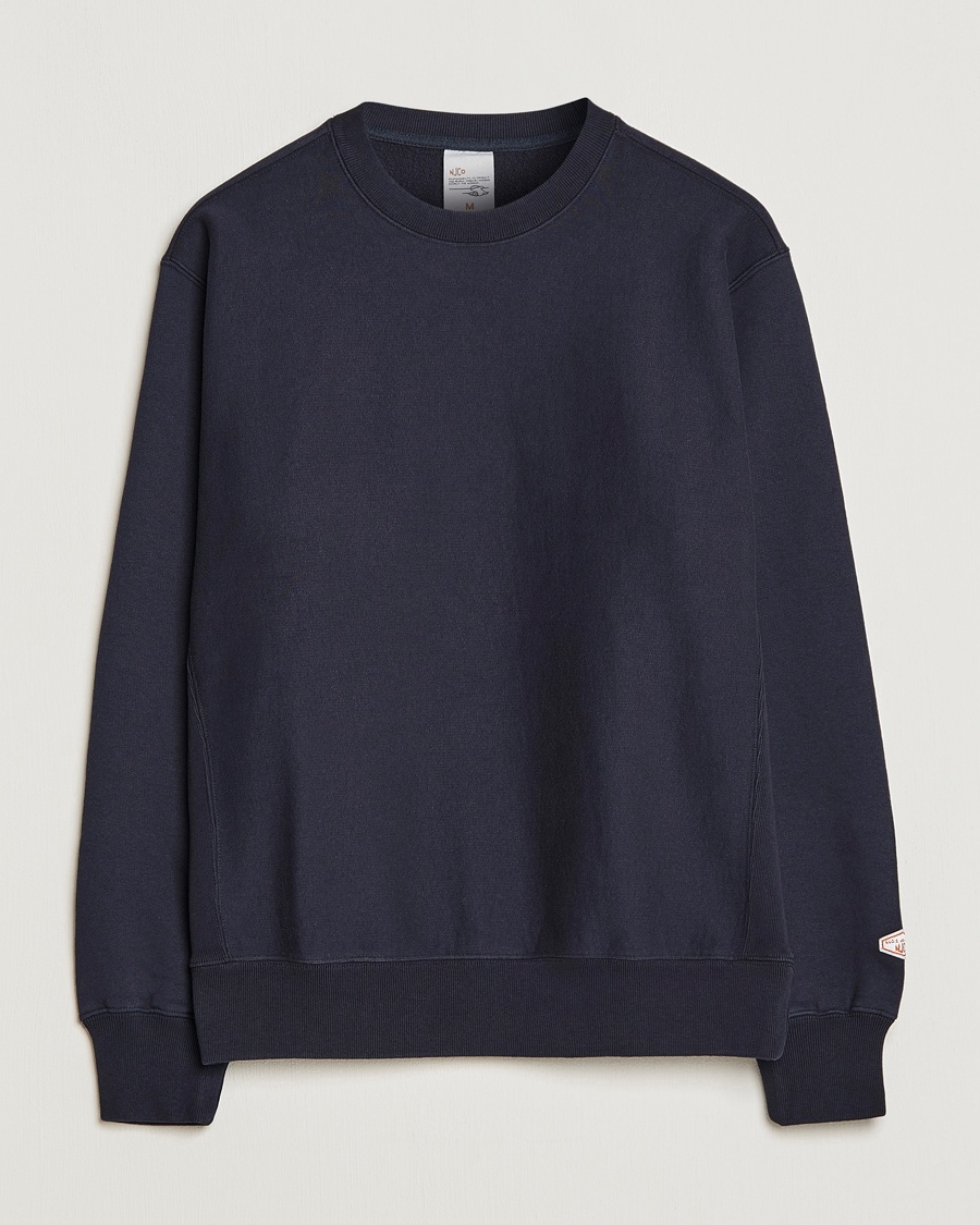 Nudie Jeans Hasse Crew Neck Sweatshirt Navy – Blue