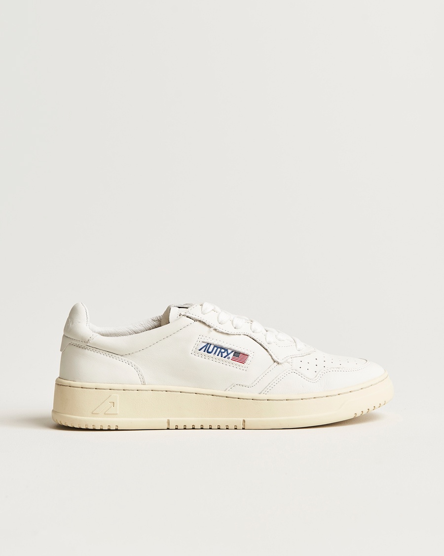 Men | Autry | Autry | Medalist Low Super Soft Goat Leather Sneaker White
