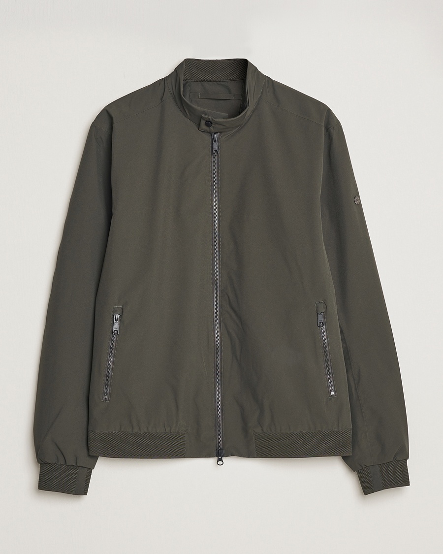 Scandinavian Edition Plain Waterproof Jacket Dark Olive – Green
