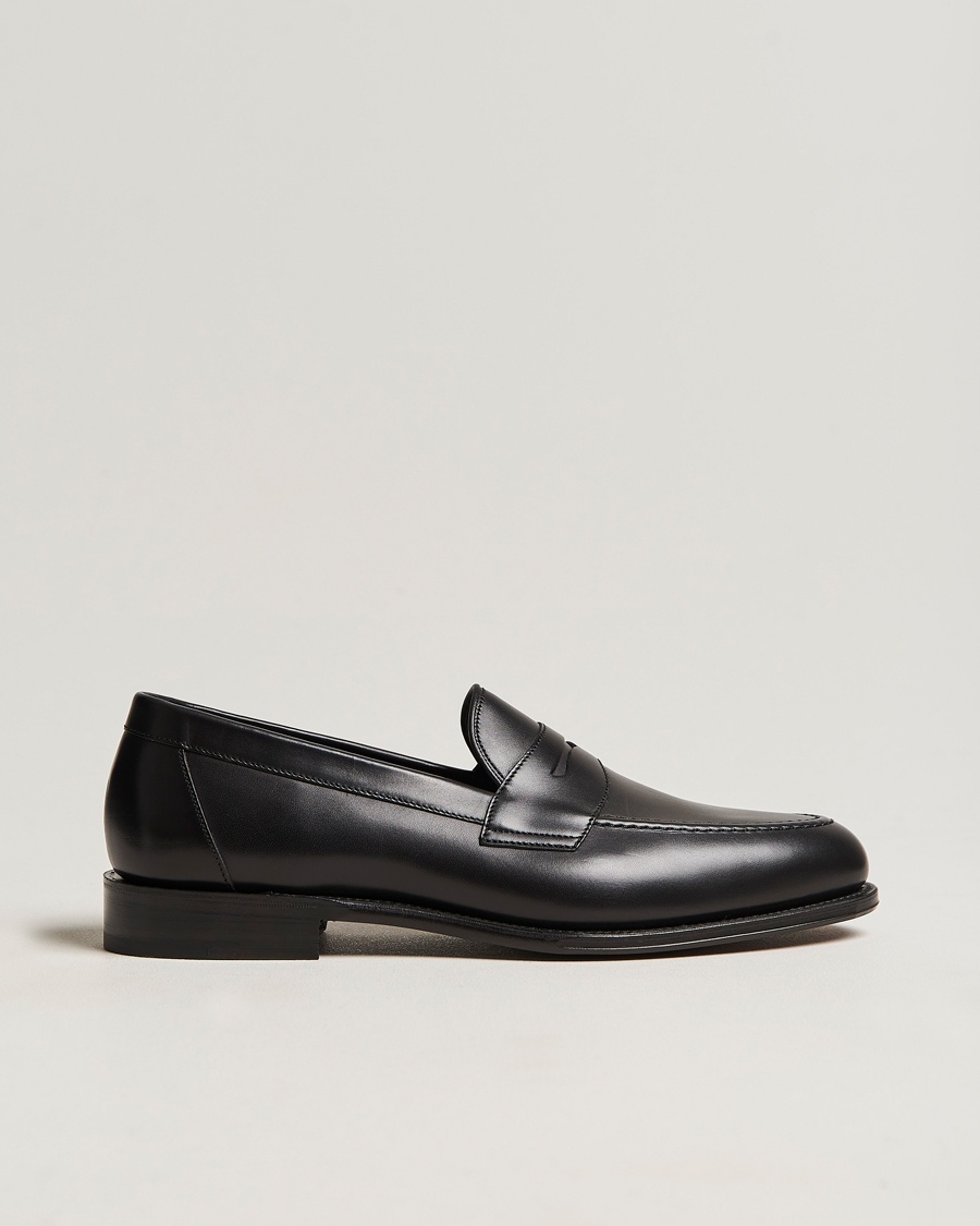 Men | Loake 1880 | Loake 1880 | Hornbeam Eco Penny Loafer Black Calf