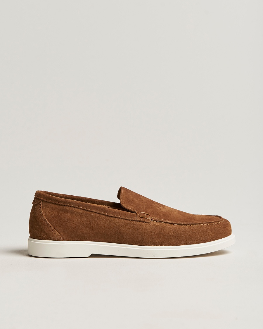 Loake Shoemakers Tuscany Suede Loafer Chestnut – Brown