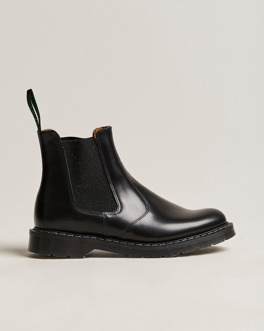 Men | Chelsea boots | Solovair | Dealer Boot Black Shine