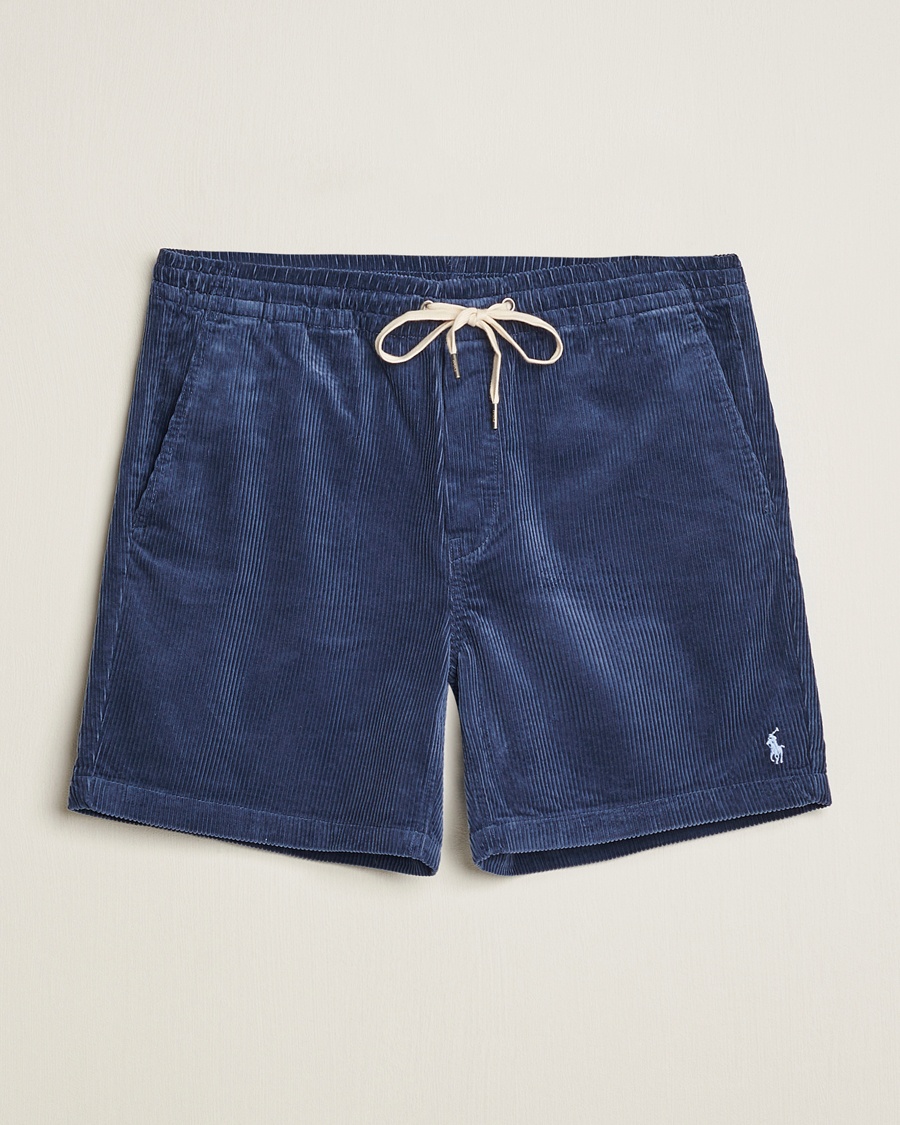 Men | Shorts | Polo Ralph Lauren | Prepster Corduroy Drawstring Shorts Boston Navy