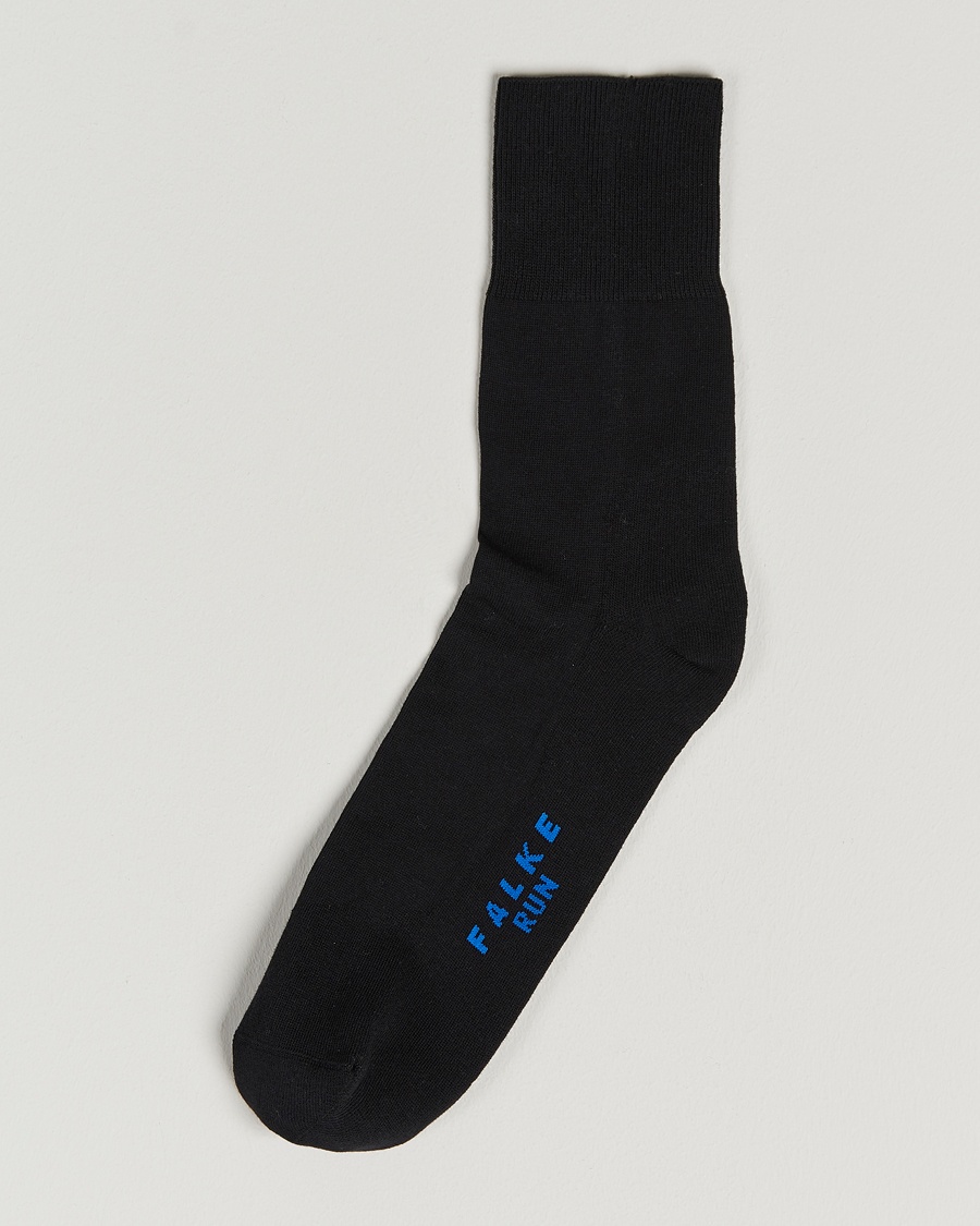 Falke Run Cushioned Sport Sock Black – Black