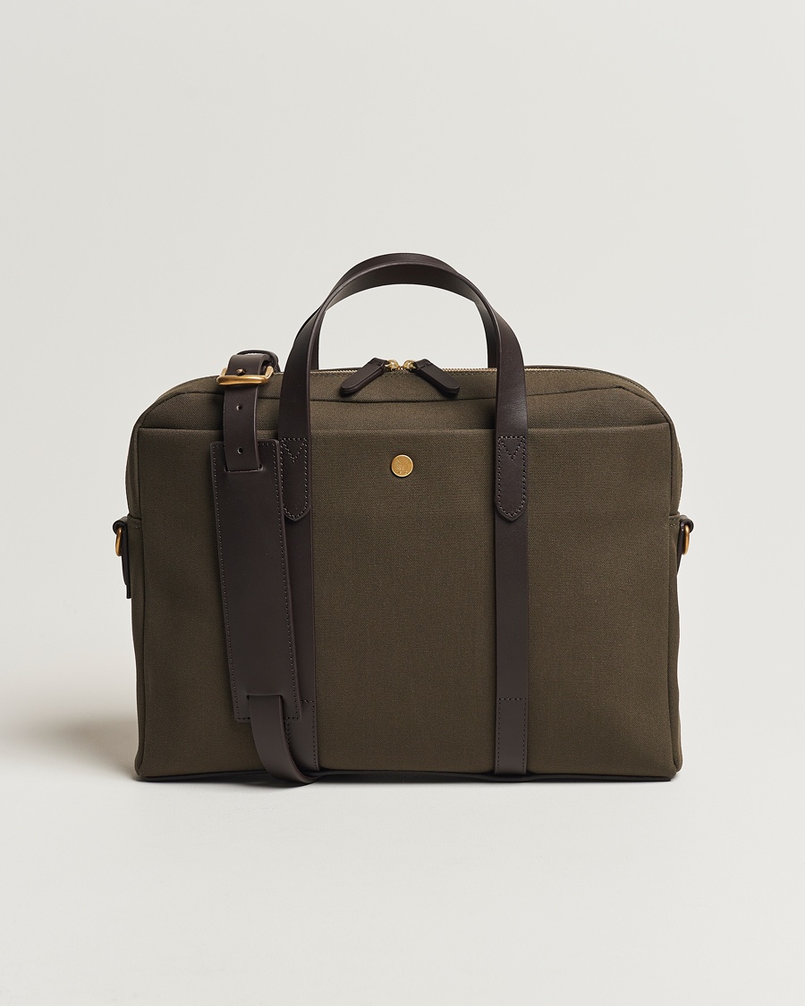 Mismo M/S Aspire Briefcase Army/Dark Brown – Green