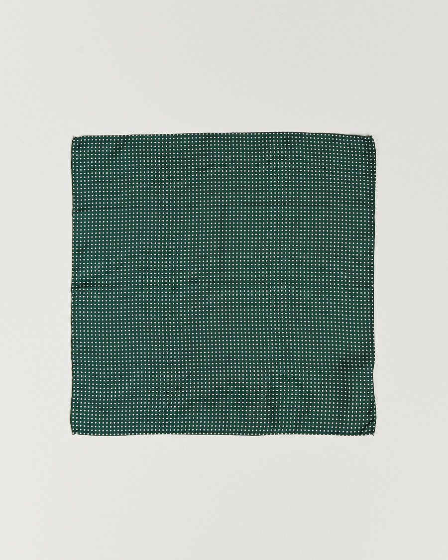 Amanda Christensen Handkerchief Dot Silk Bottle Green – Green