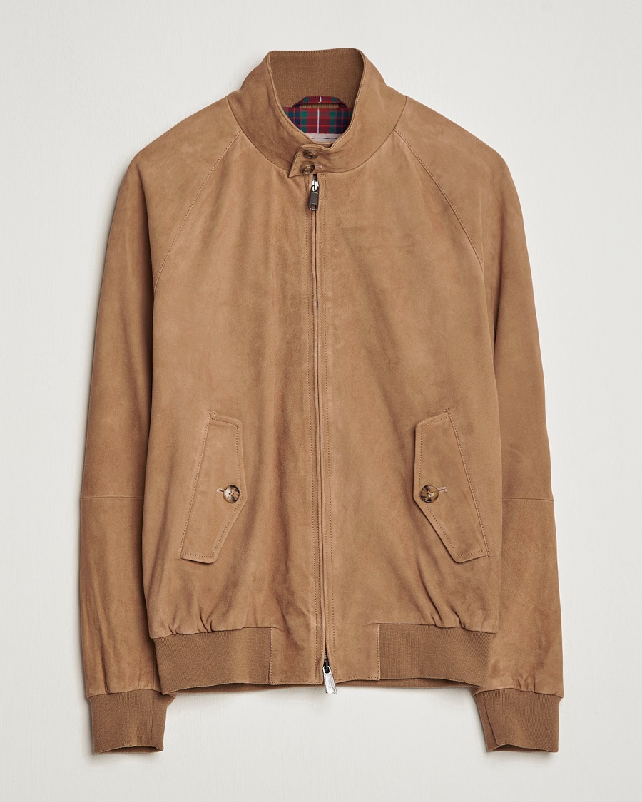 Baracuta G9 Suede Jacket Tobacco – Brown