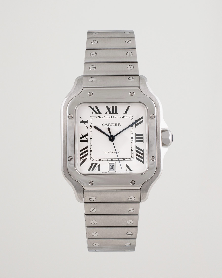Cartier Pre-Owned Santos De Cartier Steel White