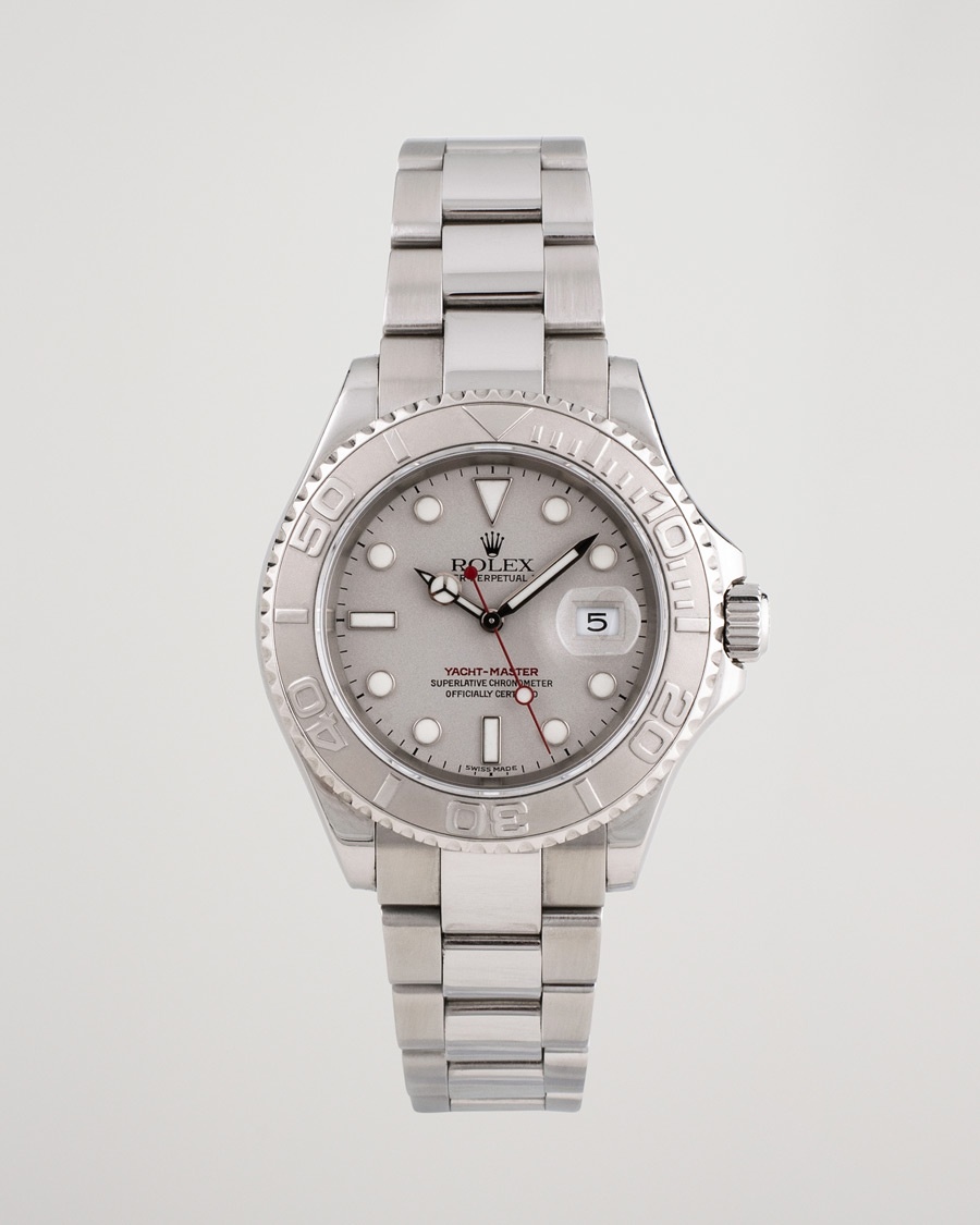 Used | Previously sold | Rolex Pre-Owned | Yacht Master 16622 Oyster Perpetual Steel Platinum Steel Silver