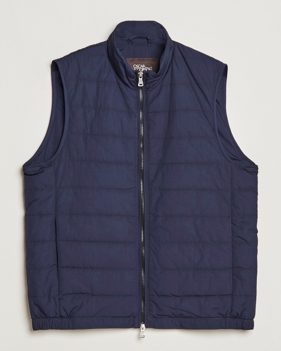 Men | Gilets | Oscar Jacobson | Liner Evo Waistcoat Blue