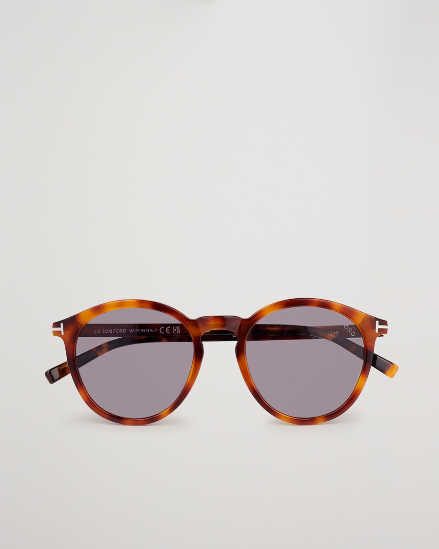 Tom Ford Elton Sunglasses Blonde Havana/Smoke – Brown