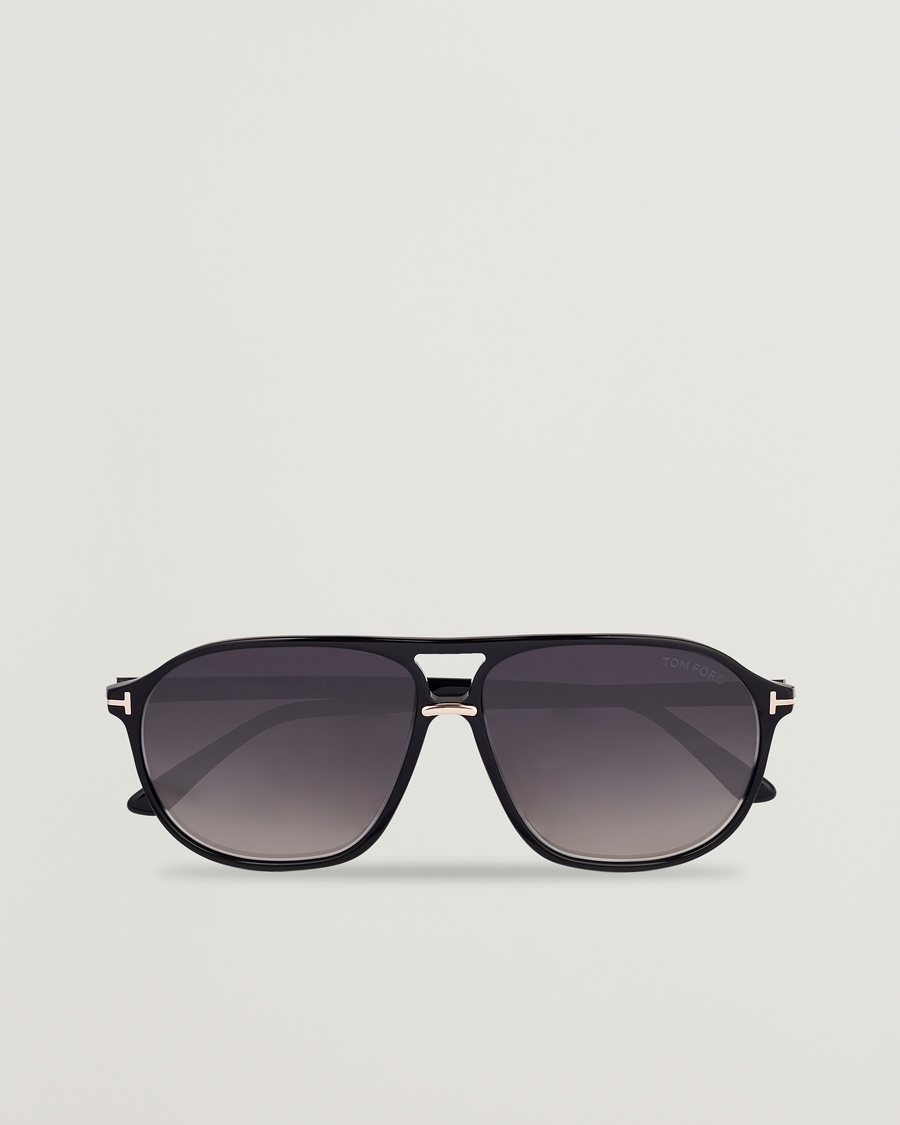 Tom Ford Bruce Sunglasses Shiny Black/Gradient Smoke – Black