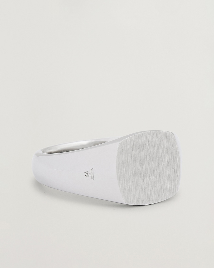 Tom Wood Kay Ring Satin Silver – Silver