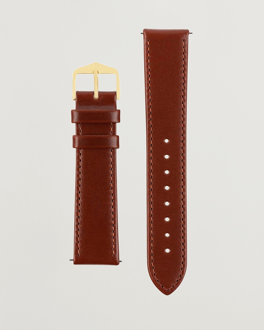 HIRSCH Osiris Calf Leather Watch Strap Mid Brown – Brown