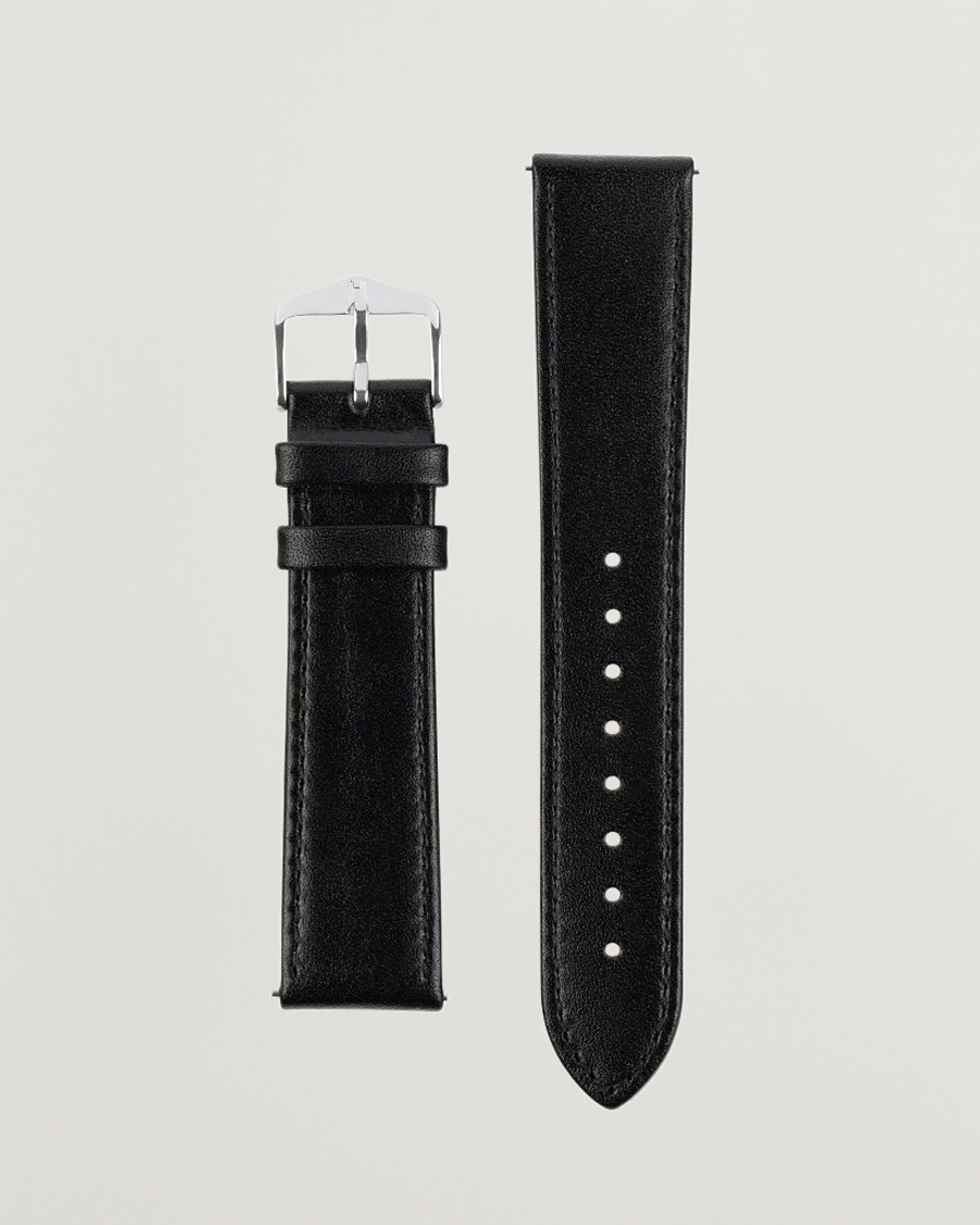 HIRSCH Osiris Calf Leather Watch Strap Black – Black